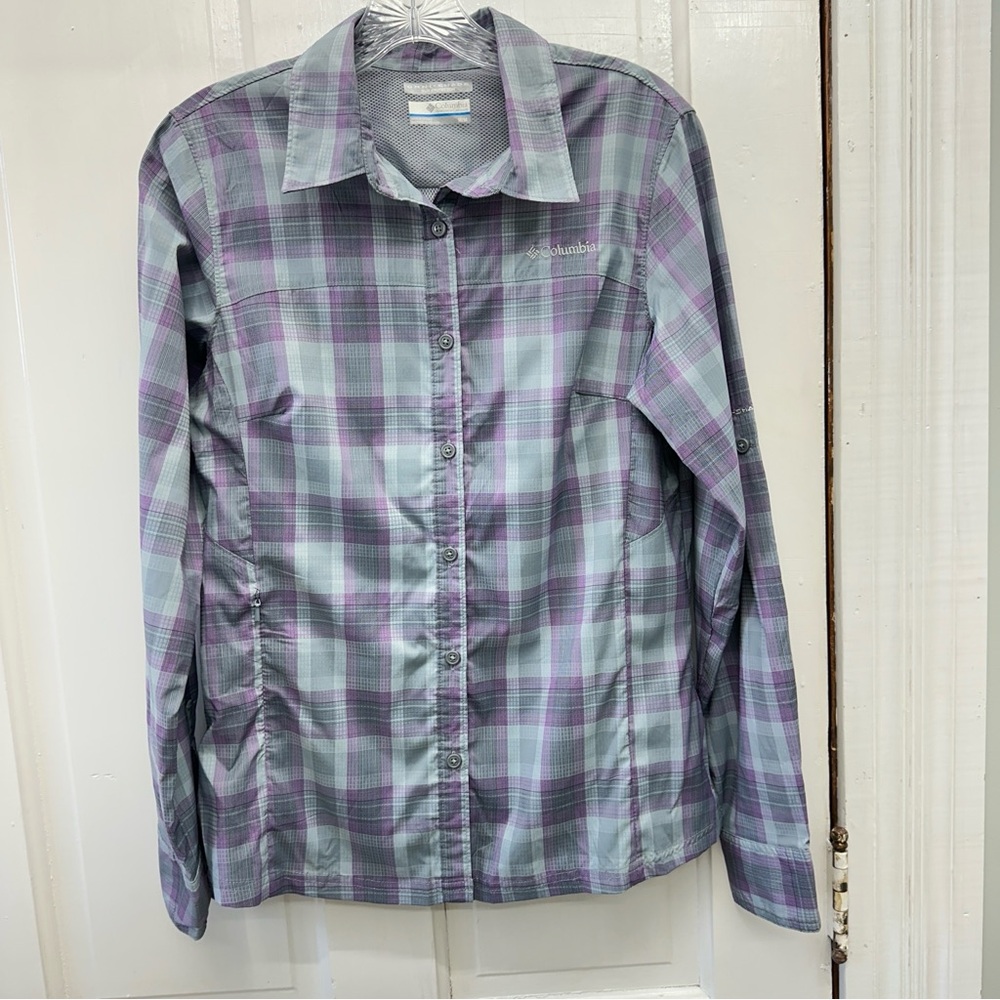 2‎ Columbia omni-shade long sleeve button down fishing shirts women's medium - Picture 9 of 15
